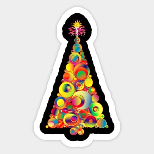 psychedelic  christmas Sticker